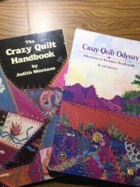 Two Judith Montano Crazy Quilt Books